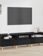 vidaXL ТВ шкаф 150 x 30 x 45 см Черния дъб Инженерна дървесина