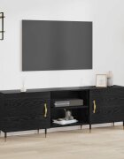 vidaXL ТВ шкаф 150 x 30 x 50 cm Черен дъб Инженерна дървесина