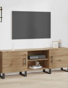 vidaXL ТВ шкаф 150 x 30 x 50 cm Дъб Инженерна дървесина