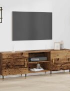 vidaXL ТВ шкаф 150 x 30 x 50 cm Старо дърво Инженерна дървесина