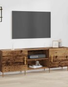 vidaXL ТВ шкаф 150 x 30 x 50 cm Старо дърво Инженерна дървесина