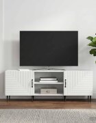 vidaXL ТВ шкаф 150 x 31 x 50 см Бяло Инженерна дървесина