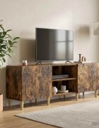vidaXL ТВ шкаф 150 x 31 x 50 см Опушен дъб Инженерна дървесина
