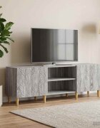 vidaXL ТВ шкаф 150 x 31 x 50 см Сив Сонома Инженерна дървесина