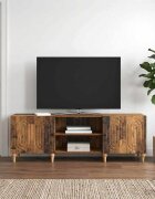 vidaXL ТВ шкаф 150 x 31 x 50 см Старо дърво Инженерна дървесина