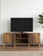 vidaXL ТВ шкаф 150 x 31 x 50 см Старо дърво Инженерна дървесина