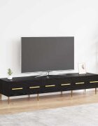 vidaXL ТВ шкаф 150 x 36 x 30 см Черния дъб Инженерна дървесина