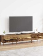 vidaXL ТВ шкаф 150 x 36 x 30 см Старо дърво Инженерна дървесина
