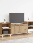 vidaXL ТВ шкаф 160 x 35 x 55 см Дъб Инженерна дървесина