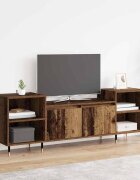 vidaXL ТВ шкаф 160 x 35 x 55 см Старо дърво Инженерна дървесина