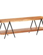 vidaXL ТВ шкаф 160x40x50 см акациево дърво масив