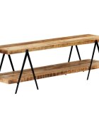 vidaXL ТВ шкаф 160x40x50 см мангово дърво масив