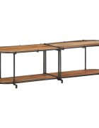 vidaXL ТВ шкаф 160x42x40 см масивно акациево дърво