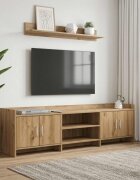 vidaXL ТВ шкаф 168 x 33 x 47 см Дъб артизан Инженерна дървесина