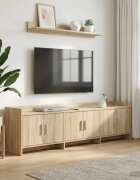 vidaXL ТВ шкаф 168 x 33 x 47 см Дъб сонома Инженерна дървесина