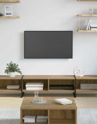 vidaXL ТВ шкаф 1705 x 36 x 30 cm Дъб артизан Инженерна дървесина