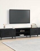 vidaXL ТВ шкаф 180 x 315 x 40 см Черния дъб Инженерна дървесина