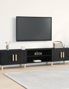 vidaXL ТВ шкаф 180 x 315 x 40 см Черния дъб Инженерна дървесина