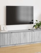 vidaXL ТВ шкаф 180 x 38 x 49 см Сив Сонома Инженерна дървесина