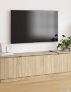 vidaXL ТВ шкаф 180 x 38 x 49 см Сонома дъб Инженерна дървесина