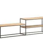 vidaXL ТВ шкаф 180x30x50 см грубо мангово дърво