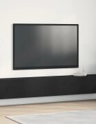 vidaXL ТВ шкаф 2 бр. Черно Инженерна дървесина