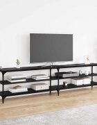 vidaXL ТВ шкаф 200 x 30 x 50 cm Черния дъб