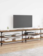 vidaXL ТВ шкаф 200 x 30 x 50 cm Старо дърво
