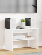 vidaXL ТВ шкаф 60 x 30 x 40 см Бяло Инженерна дървесина