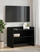 vidaXL ТВ шкаф 60 x 33 x 47 см Черен дъб Инженерна дървесина
