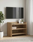 vidaXL ТВ шкаф 60 x 33 x 47 см Дъб артизан Инженерна дървесина