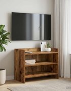 vidaXL ТВ шкаф 60 x 33 x 47 см Старо дърво Инженерна дървесина