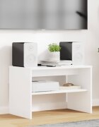 vidaXL ТВ шкаф 60 x 35 x 40 см Бяло Инженерна дървесина