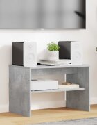 vidaXL ТВ шкаф 60 x 35 x 40 см Циментено сиво Инженерна дървесина