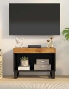 vidaXL ТВ шкаф 60x33x435 см масивно мангово дърво