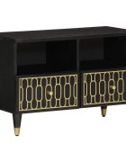 vidaXL ТВ шкаф 70x33x46 см масивно мангово дърво