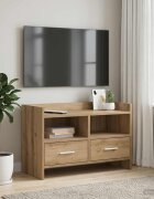 vidaXL ТВ шкаф 715 x 33 x 47 см Дъб артизан Инженерна дървесина