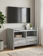 vidaXL ТВ шкаф 715 x 33 x 47 см Сив Сонома Инженерна дървесина