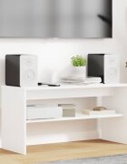 vidaXL ТВ шкаф 80 х 30 х 40 см Бяло Инженерна дървесина