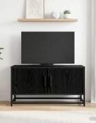 vidaXL ТВ шкаф 80 х 345 х 40 см Черен дъб Инженерна дървесина
