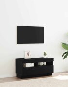 vidaXL ТВ шкаф 80 x 35 x 40 см Черния дъб Инженерна дървесина