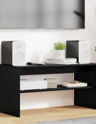 vidaXL ТВ шкаф 80 x 35 x 40 см Черния дъб Инженерна дървесина