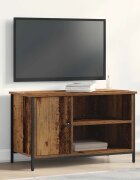 vidaXL ТВ шкаф 80 x 40 x 50 cm Старо дърво Инженерна дървесина