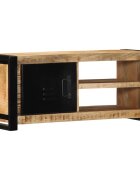 vidaXL ТВ шкаф 80x30x35 cm Масивна груба дървесина Манго
