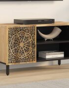 vidaXL ТВ шкаф 80x31x46 см мангово дърво масив