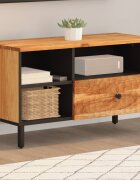 vidaXL ТВ шкаф 80x33x46 см акациево дърво масив