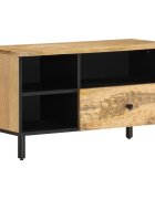 vidaXL ТВ шкаф 80x33x46 см мангово дърво масив