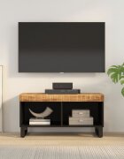 vidaXL ТВ шкаф 85x33x435 см масивно мангово дърво