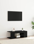 vidaXL ТВ шкаф 90 x 39 x 30 см Черния дъб Инженерна дървесина