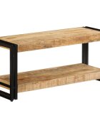 vidaXL ТВ шкаф 90x30x40 см мангово дърво масив